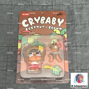 Crybaby Coconut Figure Pop Mart, Brown